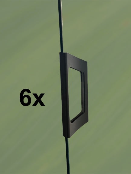 Türgriff 10mm Aluminium Anthrazit Glastür Griff Glasschiebewand Glasschiebetür