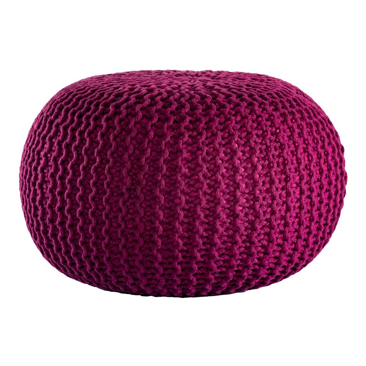 PREMIUM Pouf Sitzpouf Strickhocker Strickpuff Ø 55 cm Innen & Außen waschbar brillante Farben!