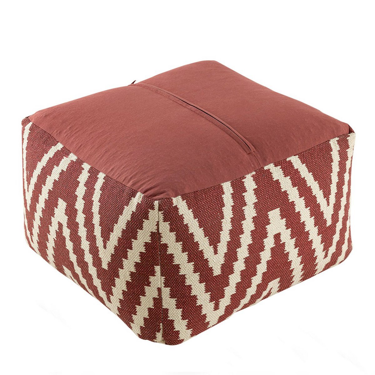 Sitzwürfel Fußhocker Sitzhocker 55x37x55 cm Pouf Kelim Bodenkissen Peru schwarz taupe gelb türkis