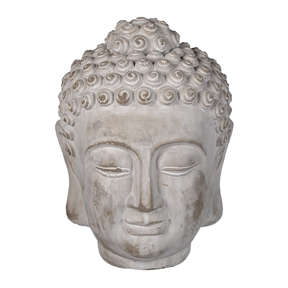 Dekoration Statue Buddha Grau 17x17x24 cm