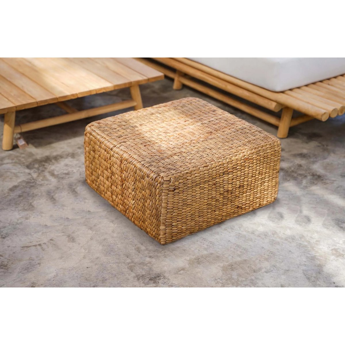 Pouffe Square - Natur - M