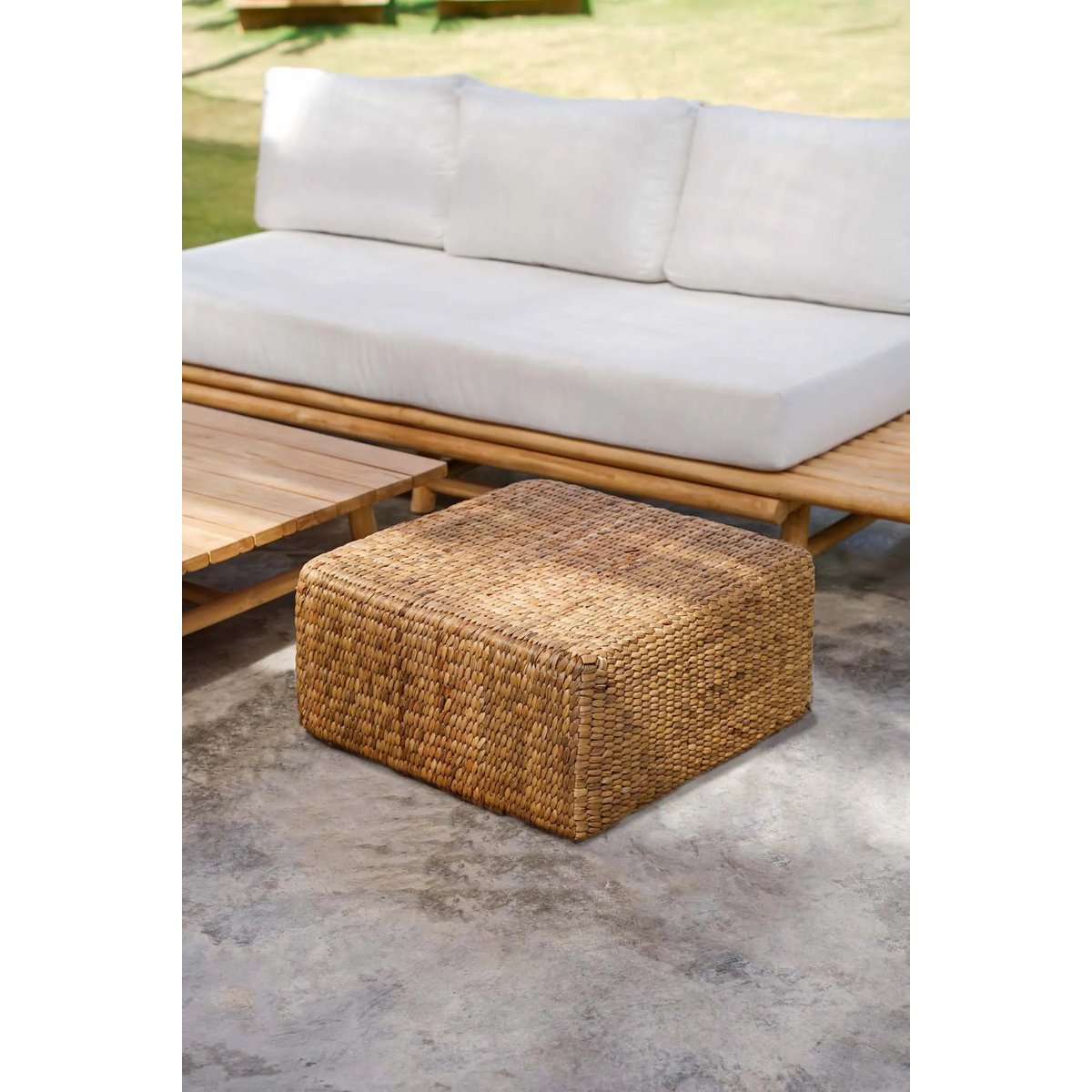 Pouffe Square - Natur - M