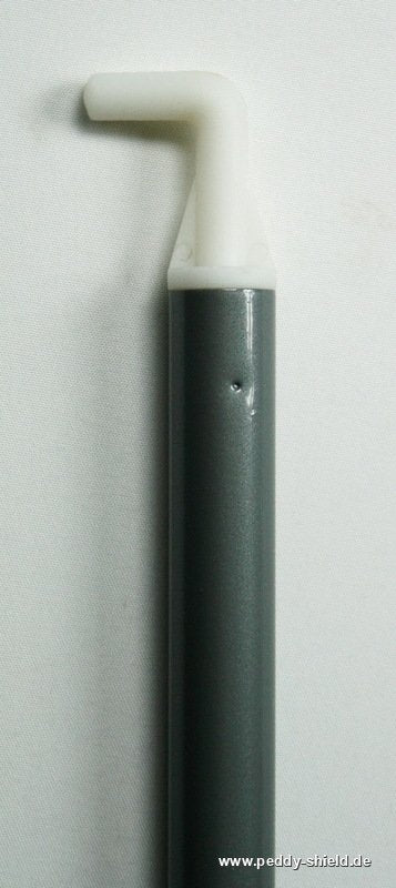 sonnensegel seilspanntechnik grau Schiebestock für Seilspann-Sonnensegel - 127 cm hellgrau
