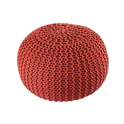 Sitzpouf ø55cm Pouf Strickhocker Strickpouf PREMIUM Innen Terrasse Pool Garten nachhaltig