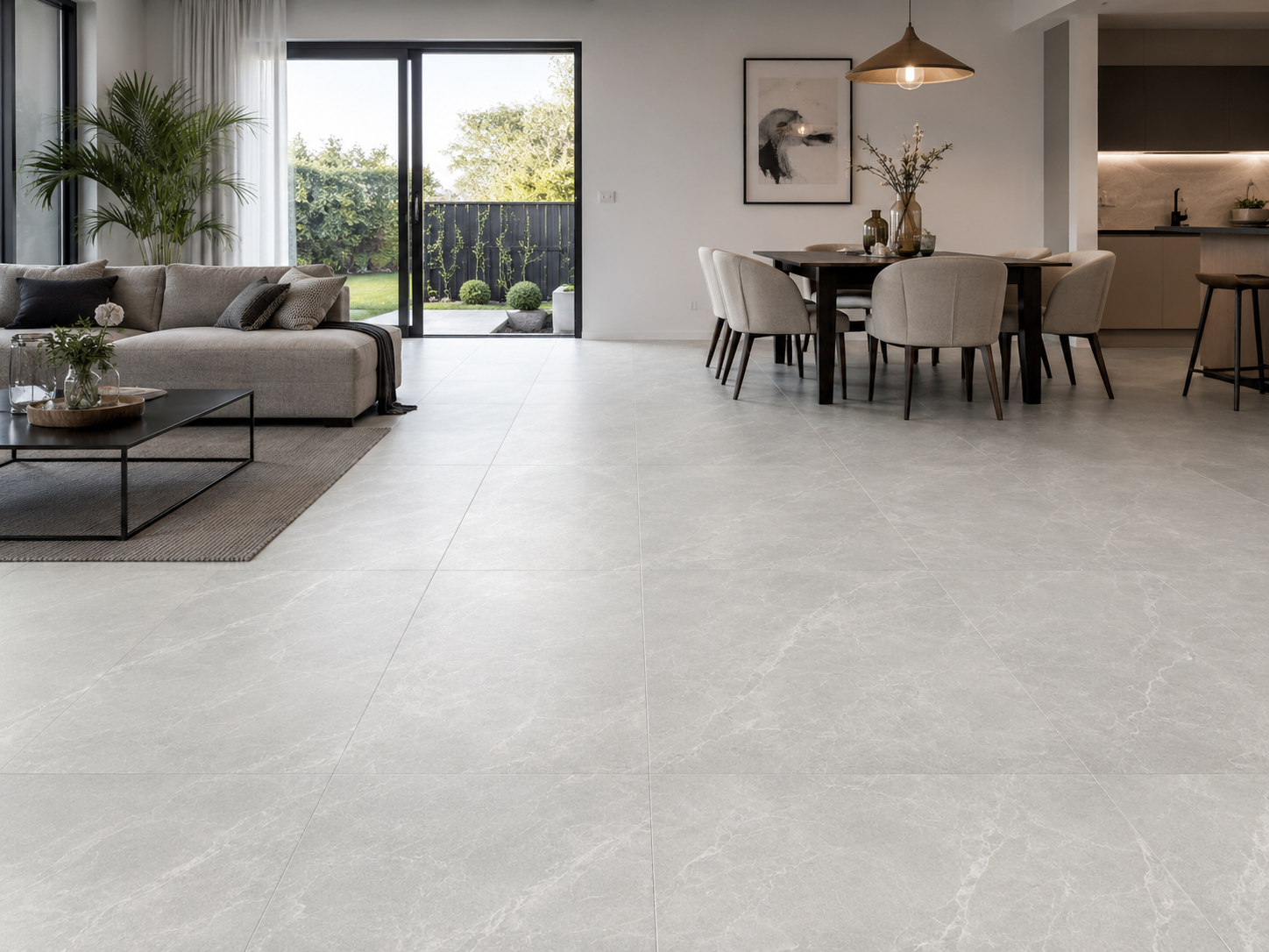 Bodenfliese Swan Grey Polished 60cm x 120cm