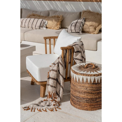 Decke Das s'il vous Plaid – Bohemian White