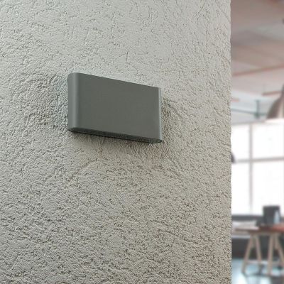 Wandleuchte Slide UP and DOWN 3000K IP54 - Watt: 12W - Farbe: Silber