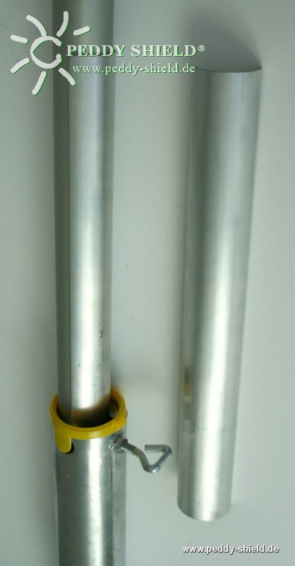 teleskopmast für sonnensegel Aluminium Teleskopmast - 3-teilig - max. Länge 280 cm