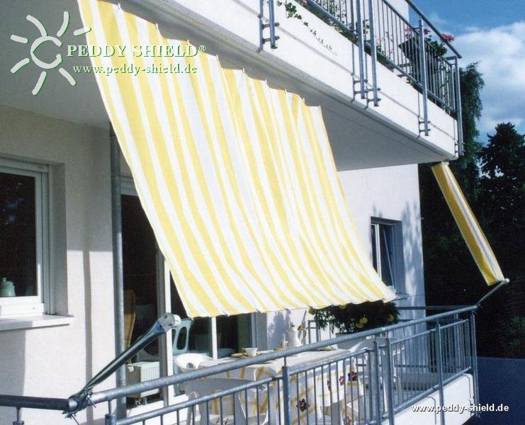 sonnensegel für balkon Seilspanntechnik Bausatz Balkon-II für Faltsonnensegel in Seilspanntec
