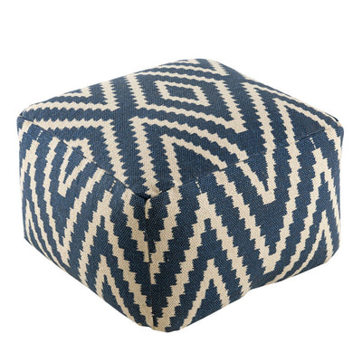 Sitzwürfel Fußhocker Sitzhocker 55x37x55 cm Pouf Kelim Bodenkissen Peru schwarz taupe gelb türkis