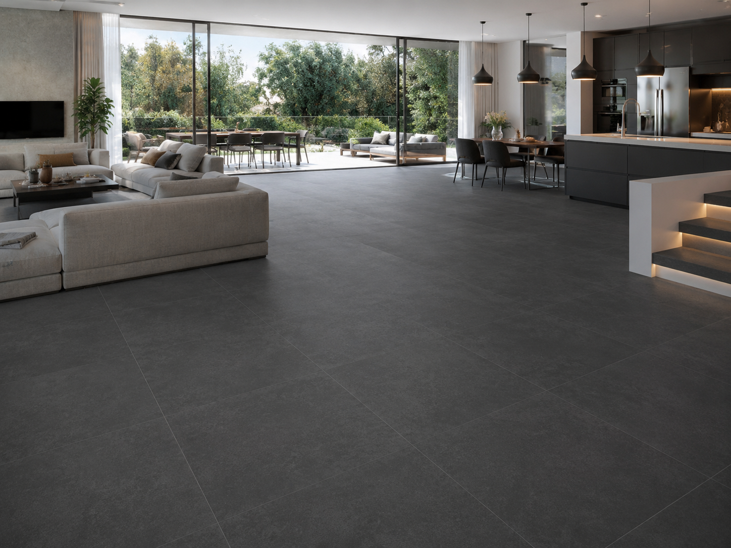 Bodenfliese Vista Anthrazit Matt 60cm x 60cm