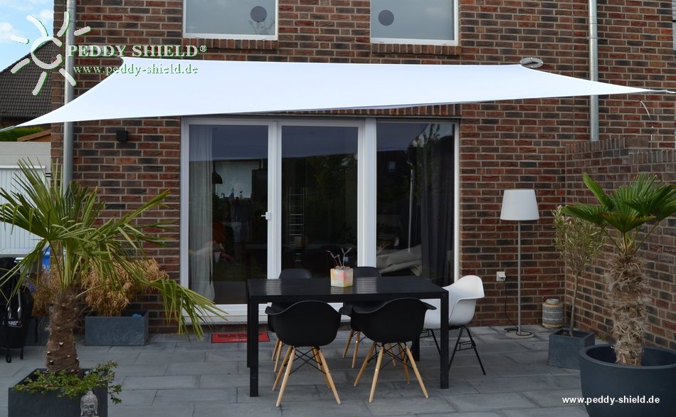 sonnensegel terrasse 3 x 4 Vierecksonnensegel konkav Farbe wählbar 3 m x 4 m