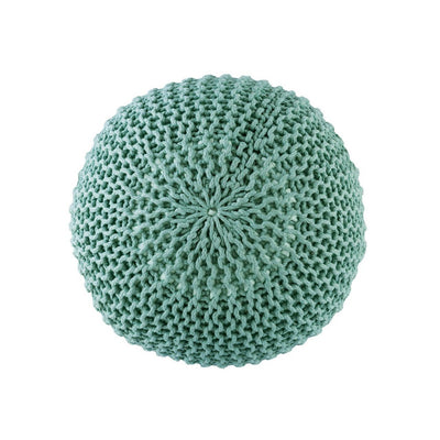 Sitzpouf ø55cm Pouf Strickhocker Strickpouf PREMIUM Innen Terrasse Pool Garten nachhaltig