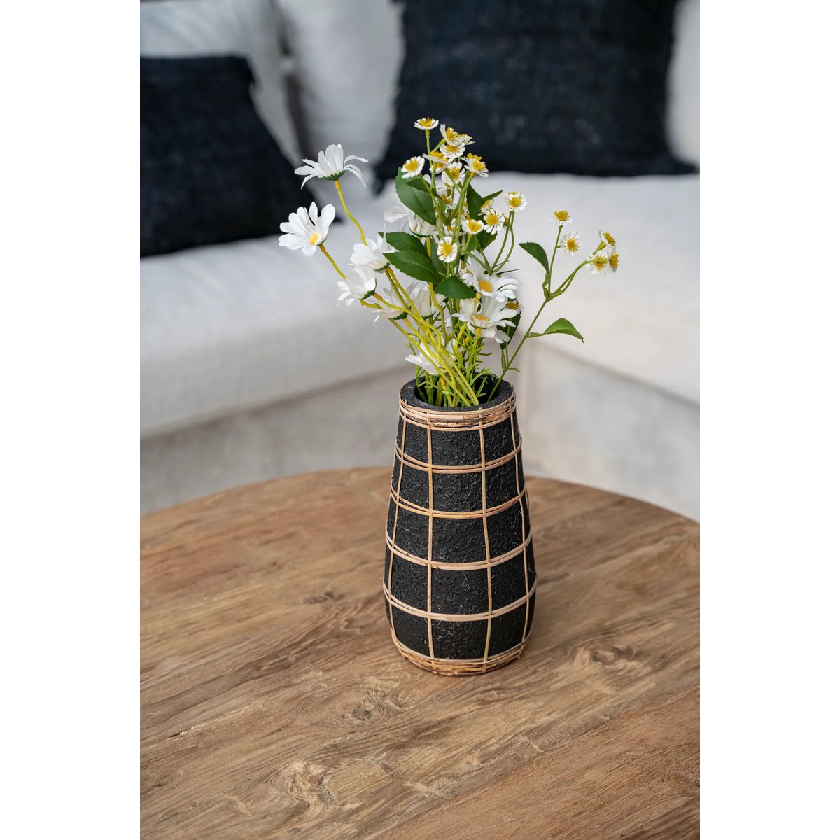 Vase HD - Schwarz Natur - L