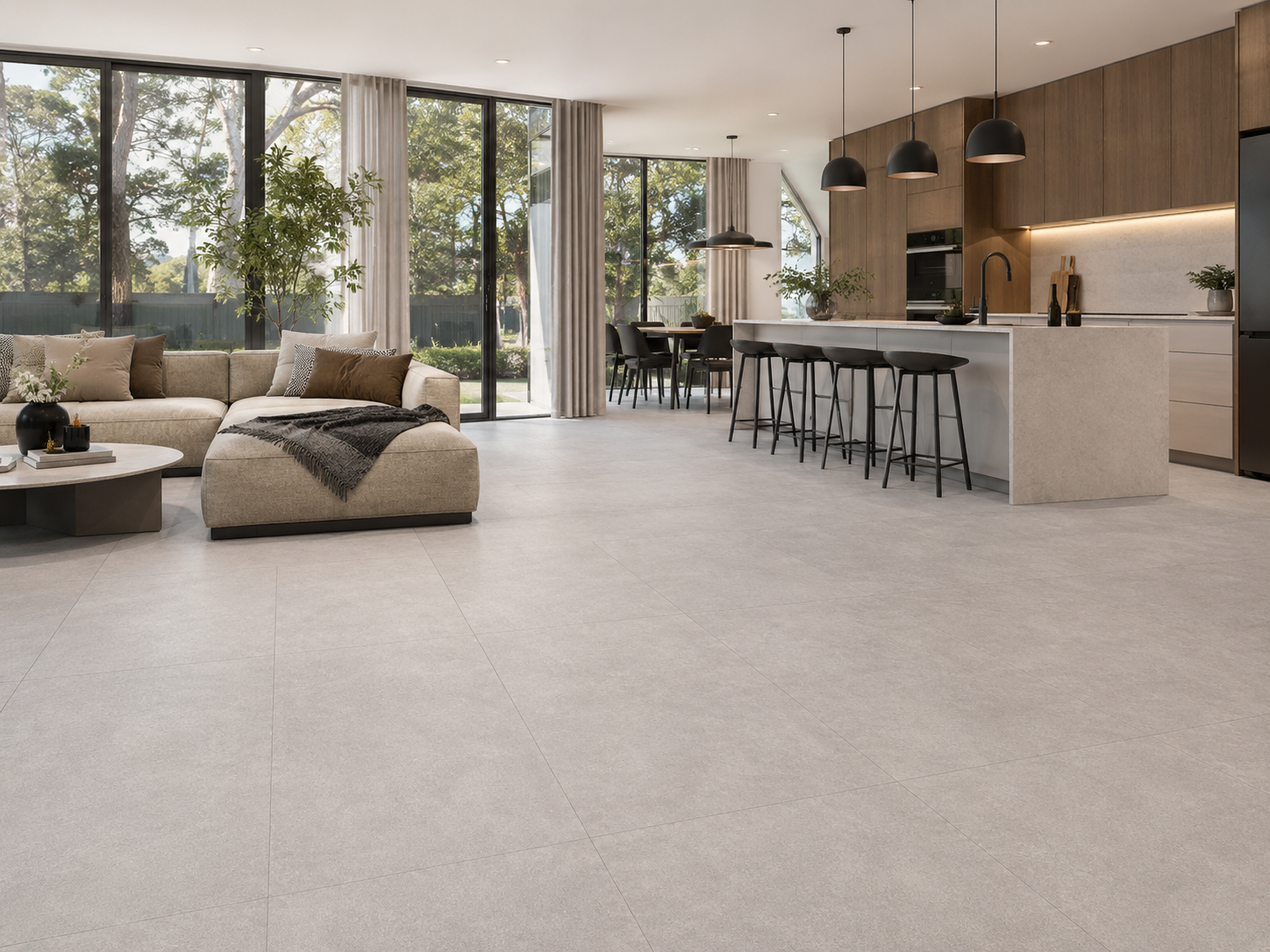 Bodenfliese Infinity Grey Matt 60cm x 120cm