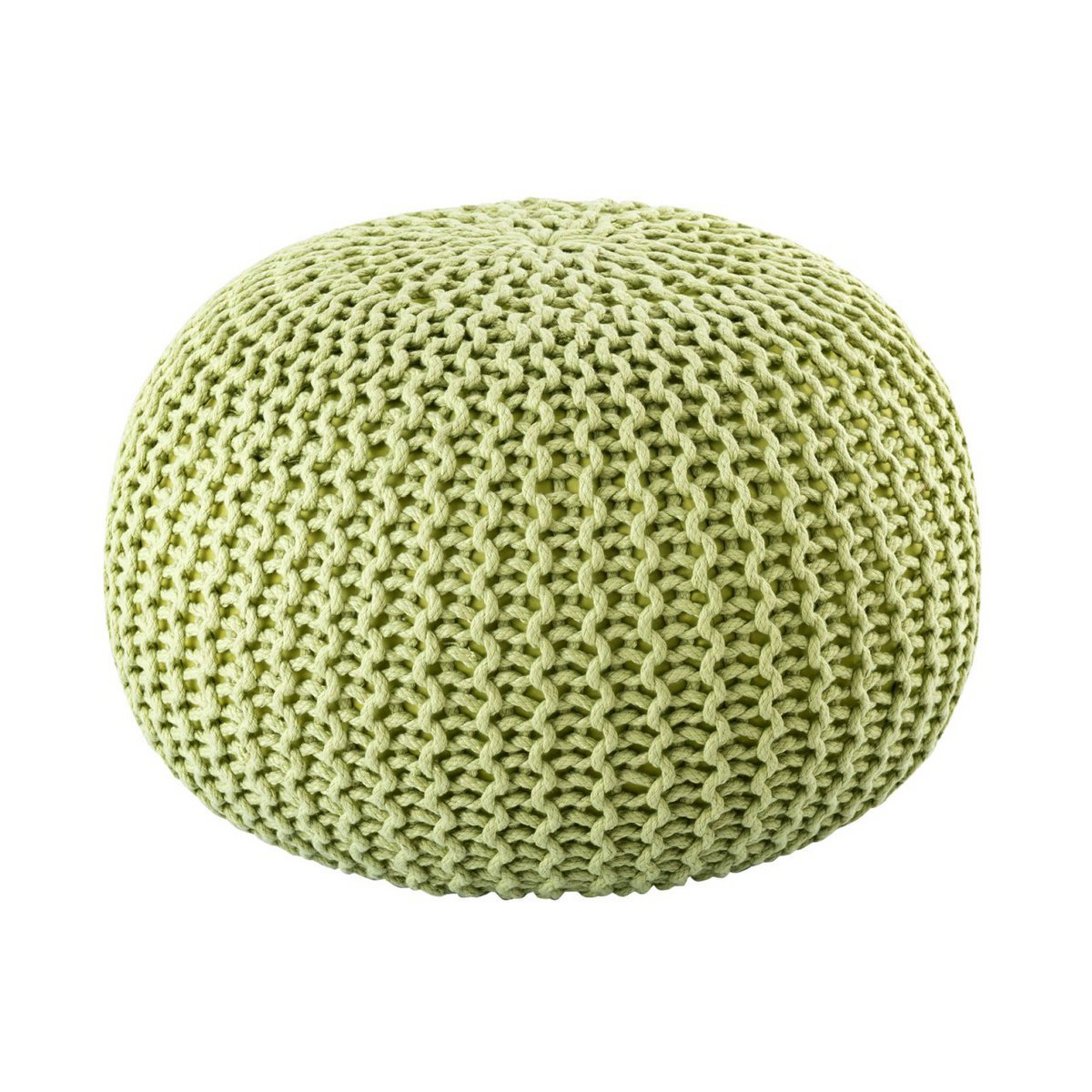 Sitzpouf ø55cm Pouf Strickhocker Strickpouf PREMIUM Innen Terrasse Pool Garten nachhaltig