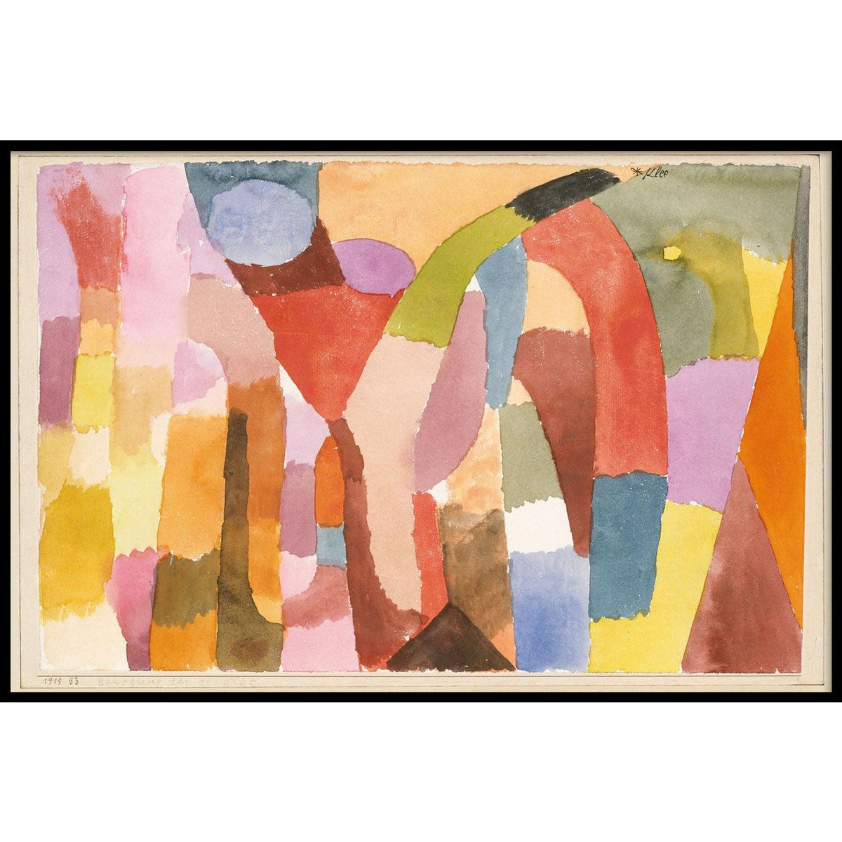 Paul Klee - Bewegung der Gewölbekammern Wanddeko - Gemälde