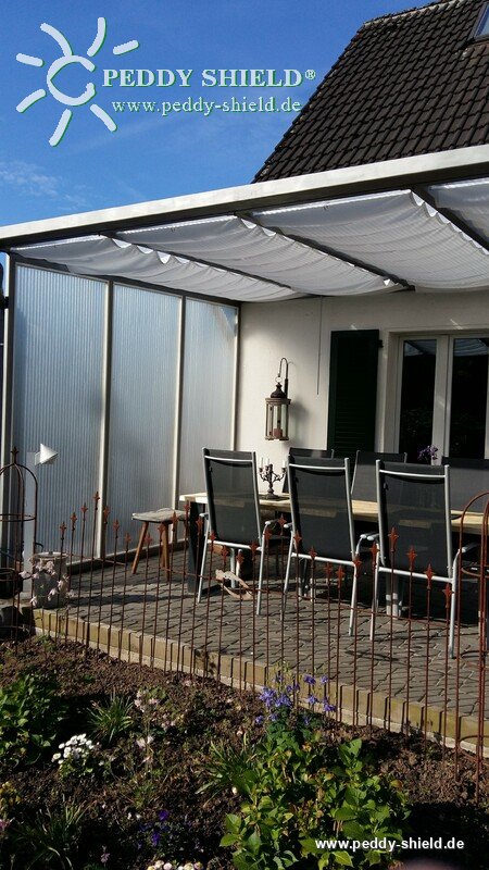 überdachung sonnensegel Komplettset Sonnensegel Terrassendach verschiedene Größen