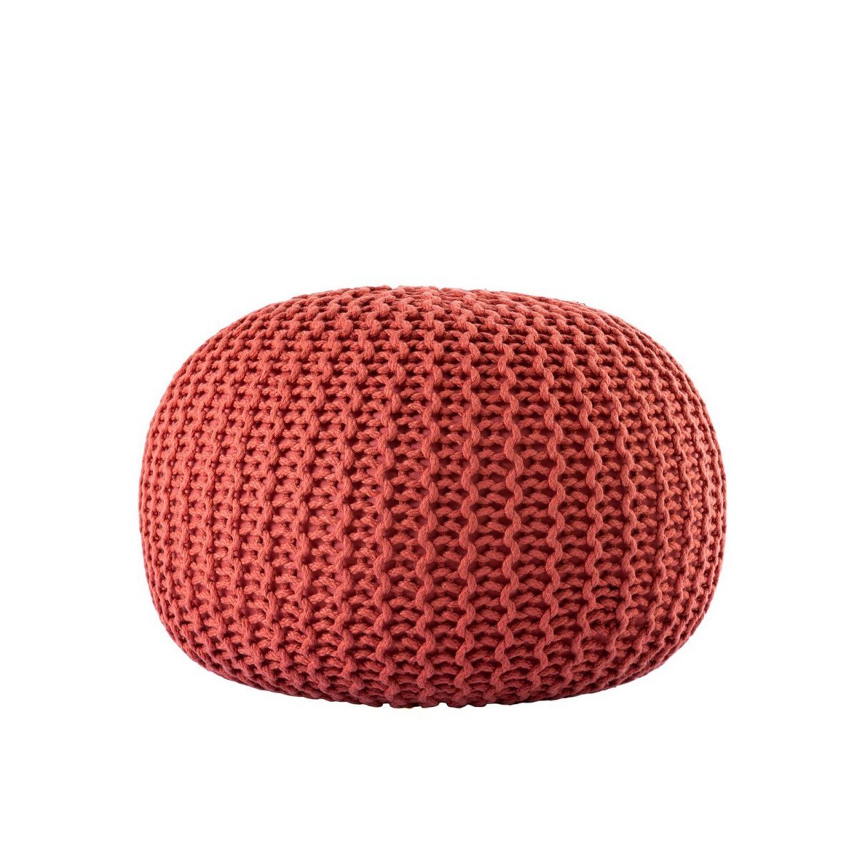 Pouf PREMIUM ø45cm Sitzhocker Strickpouf Innen Terrasse Pool Garten nachhaltig