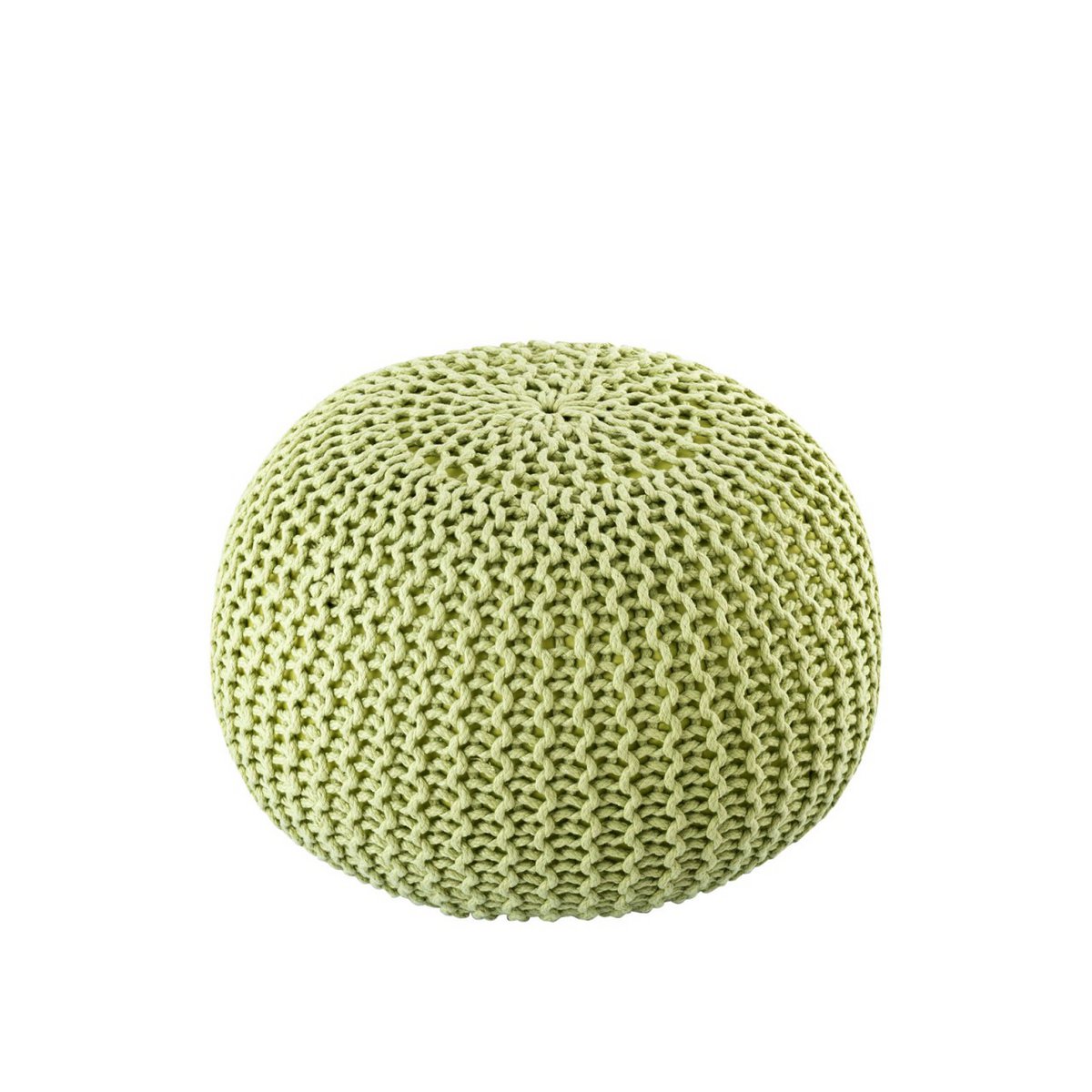 Pouf PREMIUM ø45cm Sitzhocker Strickpouf Innen Terrasse Pool Garten nachhaltig