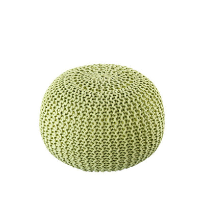 Pouf PREMIUM ø45cm Sitzhocker Strickpouf Innen Terrasse Pool Garten nachhaltig