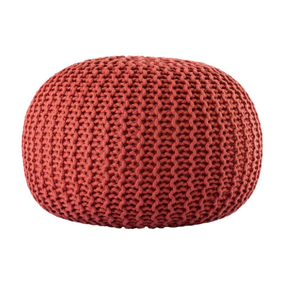 Sitzpouf ø55cm Pouf Strickhocker Strickpouf PREMIUM Innen Terrasse Pool Garten nachhaltig