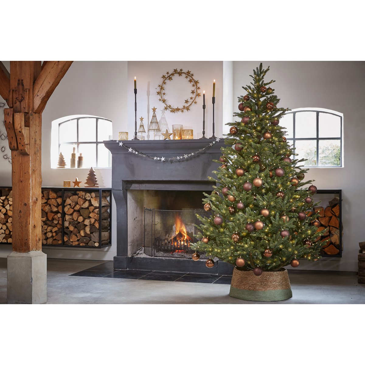 Künstlicher Weihnachtsbaum – H155 x Ø109 cm – Grün