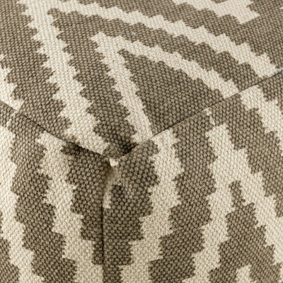 Sitzwürfel Fußhocker Sitzhocker 55x37x55 cm Pouf Kelim Bodenkissen Peru schwarz taupe gelb türkis