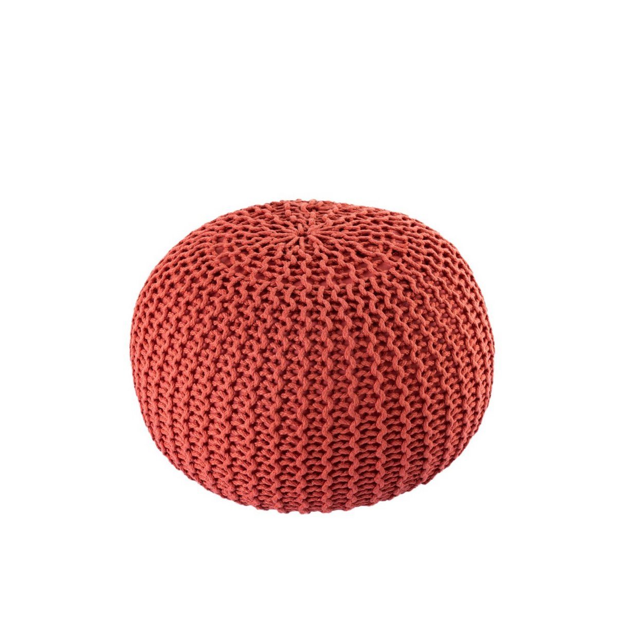 Pouf PREMIUM ø45cm Sitzhocker Strickpouf Innen Terrasse Pool Garten nachhaltig