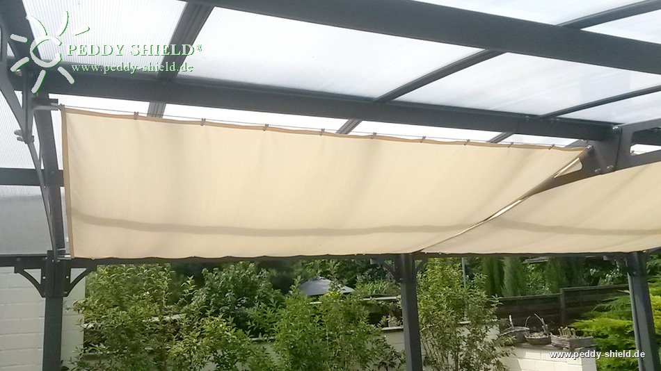 Sonnensegel 270 x 140 cm - Farbe wählbar - unsere Top-Farbe - für Sonnenschutz auf Balkon, Terrasse oder Pergola