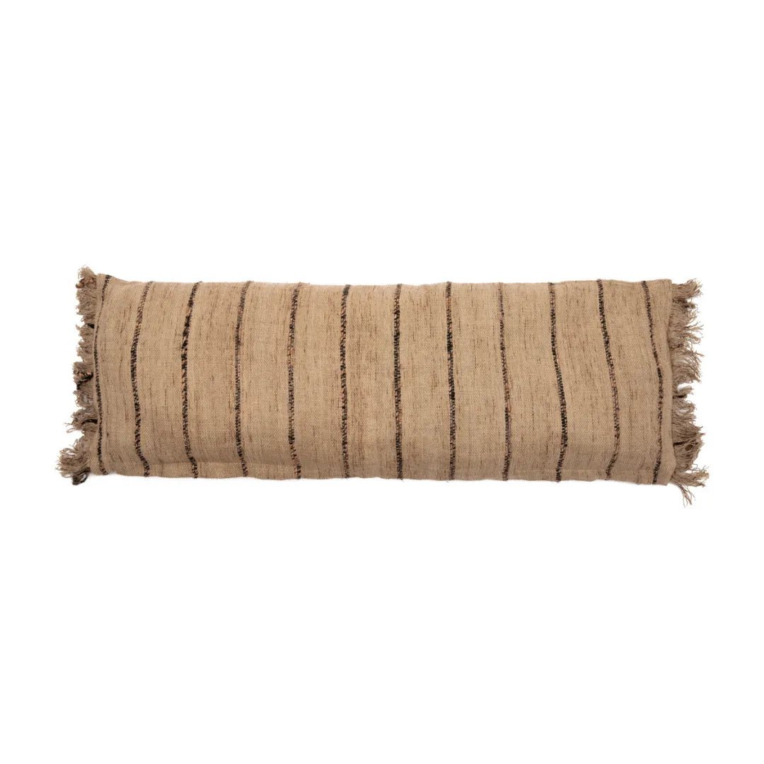 Kissenbezug – Beige Schwarz – 35x100