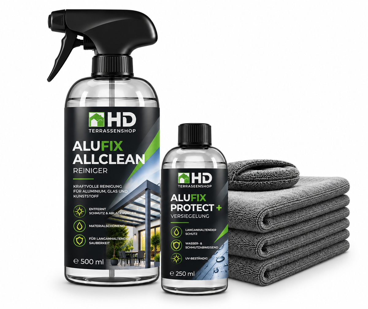 ALUFIX Komplett-Set | Versieglung und Auffrischer für Alu, PVC & Pulverbeschichtung