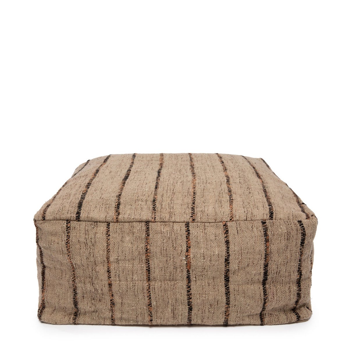 Pouffe - Beige Schwarz