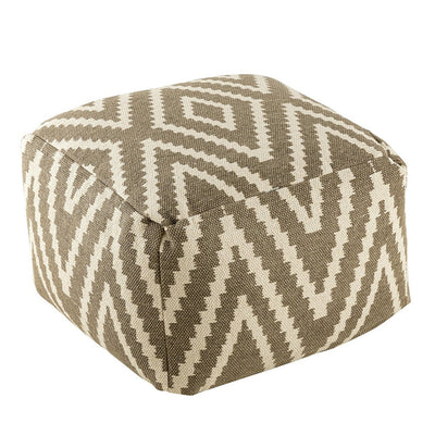 Sitzwürfel Fußhocker Sitzhocker 55x37x55 cm Pouf Kelim Bodenkissen Peru schwarz taupe gelb türkis