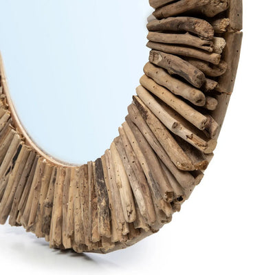 The Driftwood Halo Mirror - Natur - M