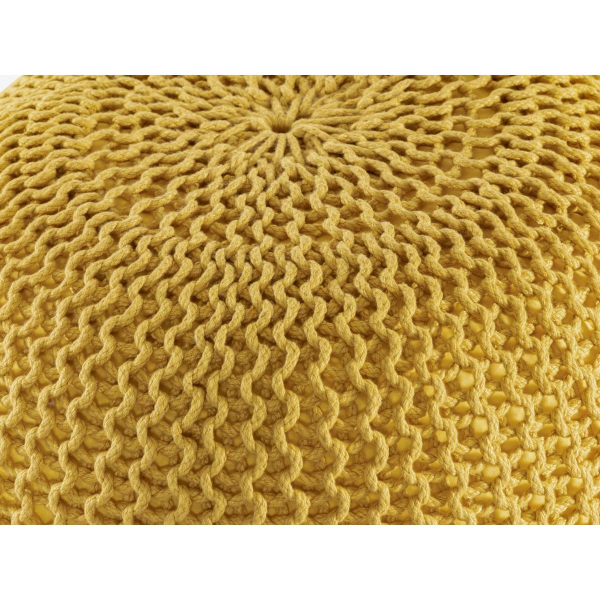 PREMIUM Pouf Sitzpouf Strickhocker Strickpuff Ø 55 cm Innen & Außen waschbar brillante Farben!