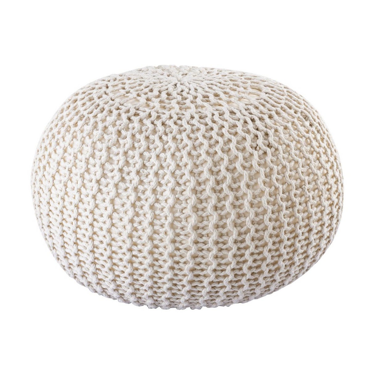 PREMIUM Pouf Sitzpouf Strickhocker Strickpuff Ø 55 cm Innen & Außen waschbar brillante Farben!