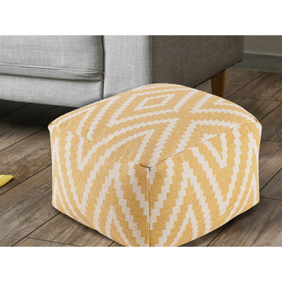 Sitzwürfel Fußhocker Sitzhocker 55x37x55 cm Pouf Kelim Bodenkissen Peru schwarz taupe gelb türkis