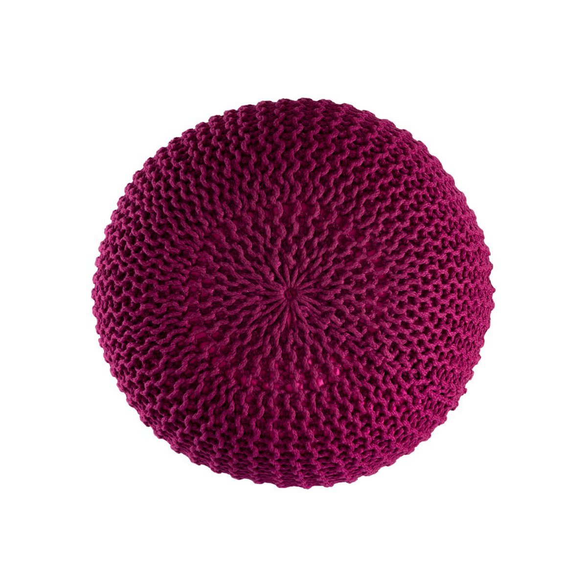 PREMIUM Pouf Sitzpouf Strickhocker Strickpuff Ø 55 cm Innen & Außen waschbar brillante Farben!