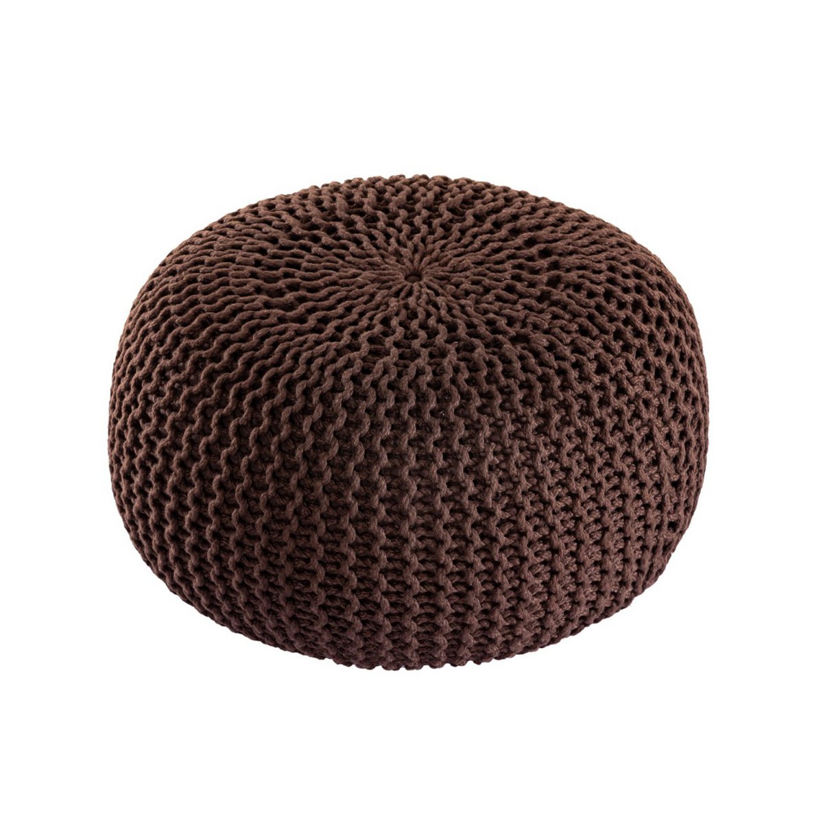 PREMIUM Pouf Sitzpouf Strickhocker Strickpuff Ø 55 cm Innen & Außen waschbar brillante Farben!