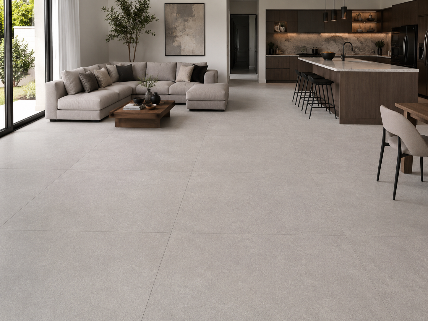 Bodenfliese Infinity Grey Matt 120cm x 120cm