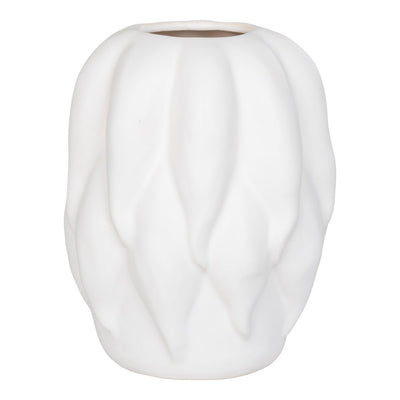 Vase - Vase, Keramik, beige, 19,5x19,5x26 cm