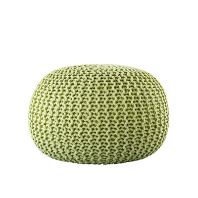 Pouf PREMIUM ø45cm Sitzhocker Strickpouf Innen Terrasse Pool Garten nachhaltig