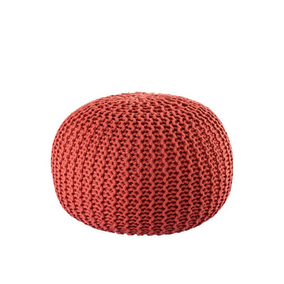 Pouf PREMIUM ø45cm Sitzhocker Strickpouf Innen Terrasse Pool Garten nachhaltig