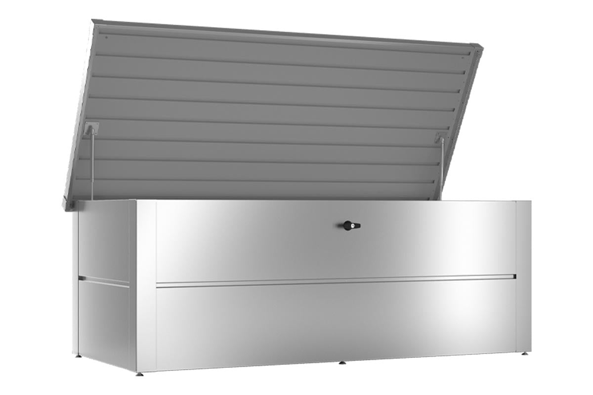 Gartenbox L Silber Metallic