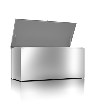 Aufbewahrungsboxen High L Silber Metallic