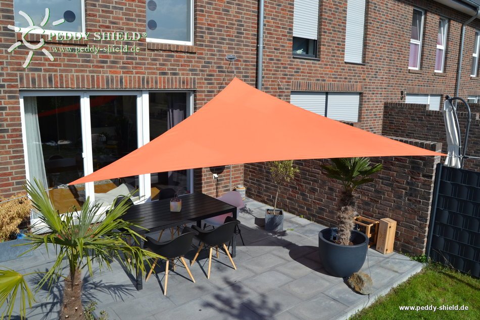 dauerelastische spanngurte sonnensegel Dreiecksonnensegel 360 cm