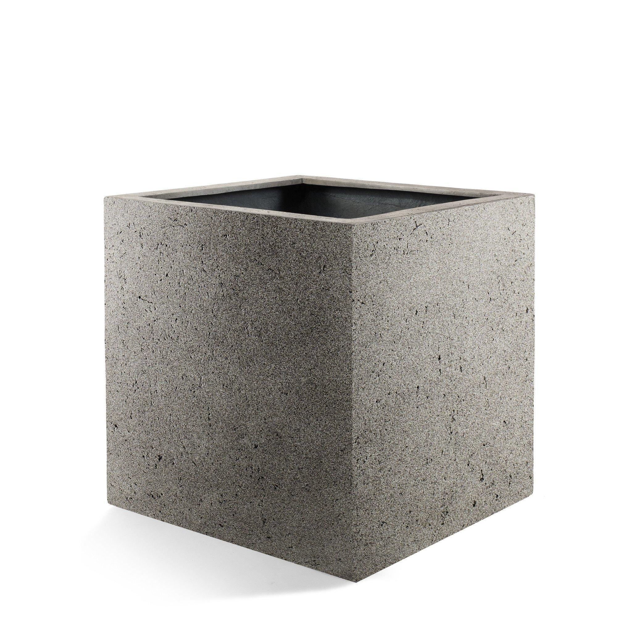 Topf Grigio Cube Naturbeton - D50 x H50