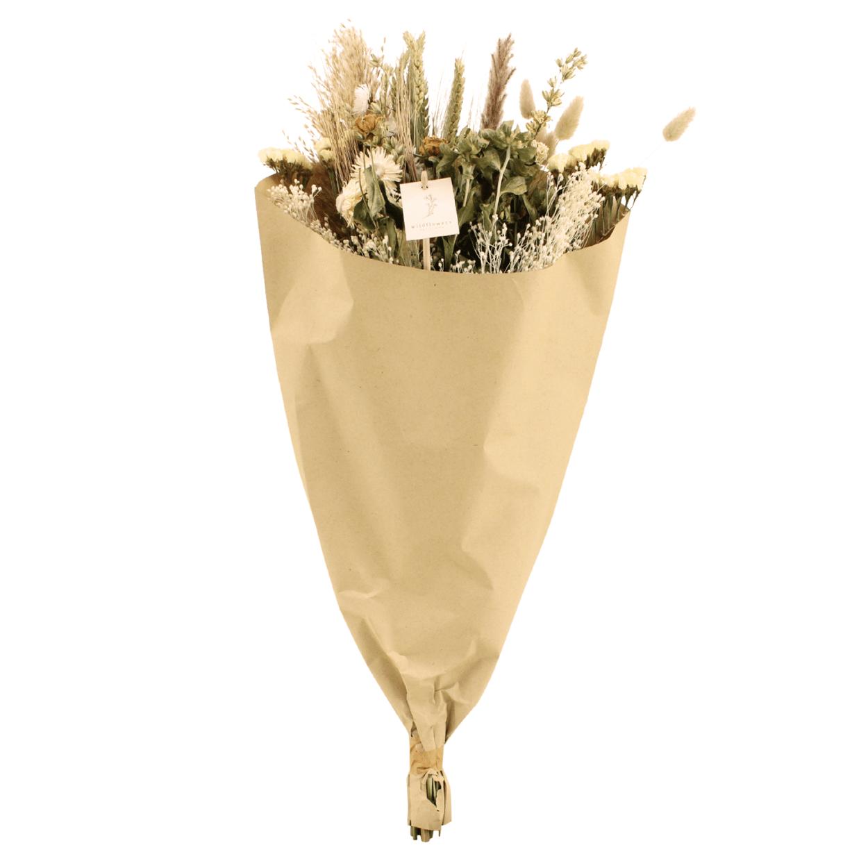 Trockenblumen Feldstrauß Natur - Ø25 - ↨60cm