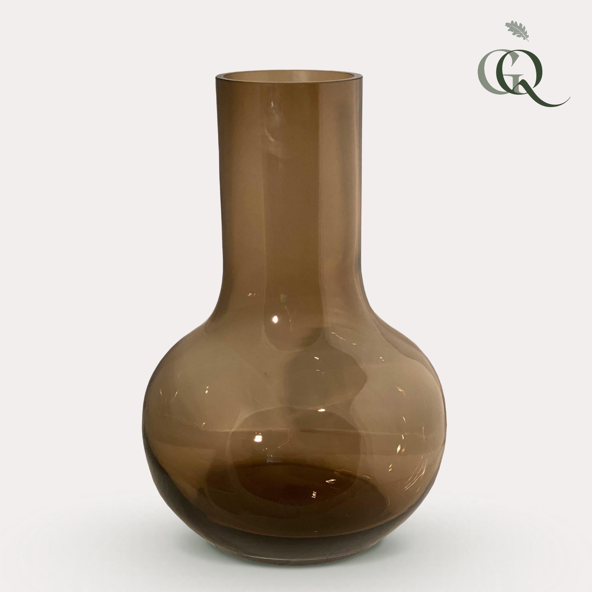 Vase Glas – S – H37 B25 – Seim – Taupe